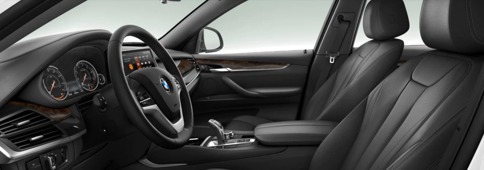 2018 BMW X6 sDrive35i Black Leather Interior 2018 BMW X6 sDrive35i Black Leather Interior